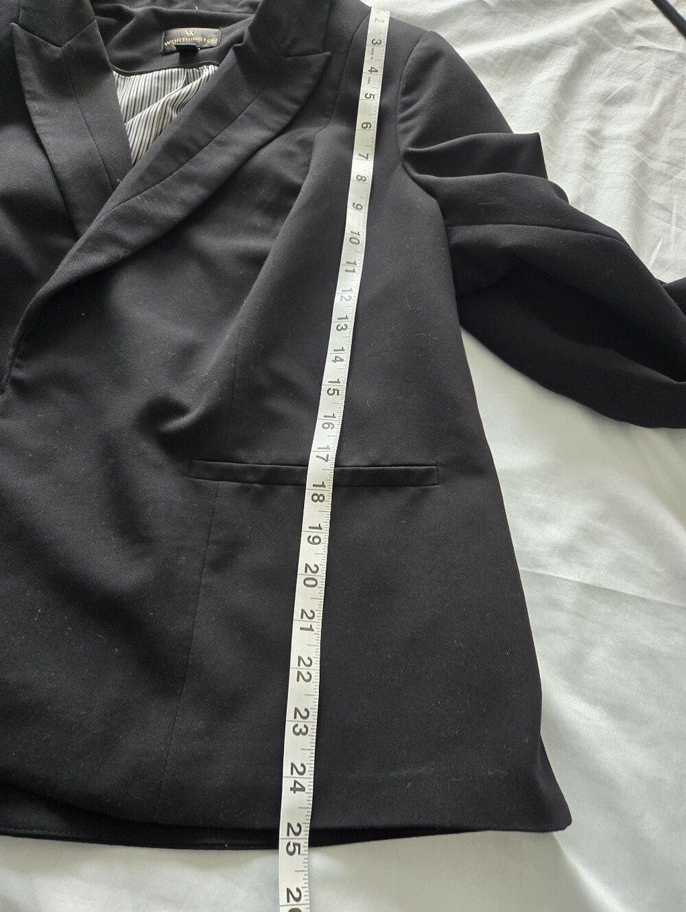 Worthington Black Women's Blazer. Pre Owned, Great Quality Blazer. 15B0418 - Picture 7 of 9